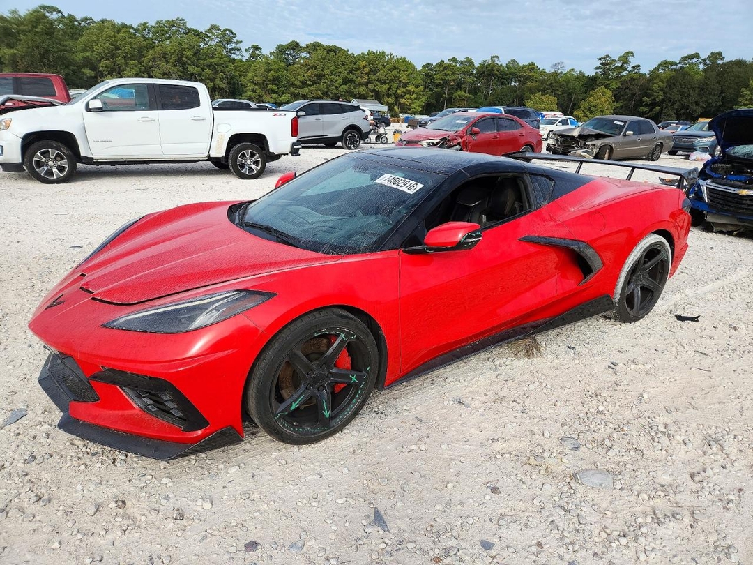 Vue de 2020 CHEVROLET CORVETTE STINGRAY 3LT, angle 1