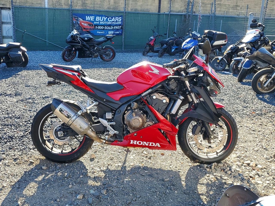 Vue de 2019 HONDA CBR500 RA, angle 1