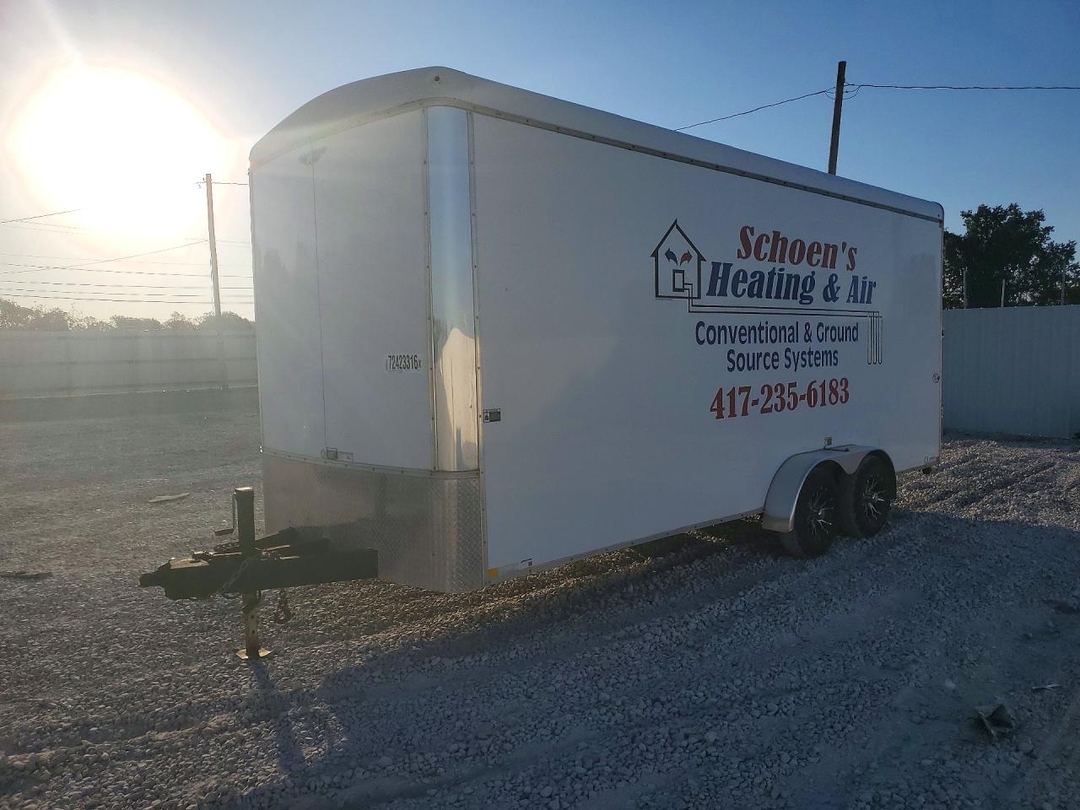منظر 2015 H &amp; H FD-306 REV A ENCLOSED CARGO TRAILER، زاوية 1