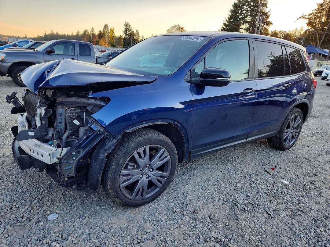 Вид 2019 HONDA PASSPORT EXL, угол 1