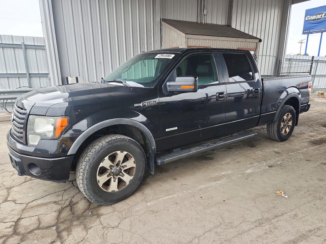 Вид 2012 FORD F150 SUPERCREW, угол 1