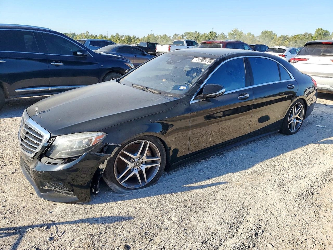 Vue de 2016 MERCEDES-BENZ S 550 4MATIC, angle 1