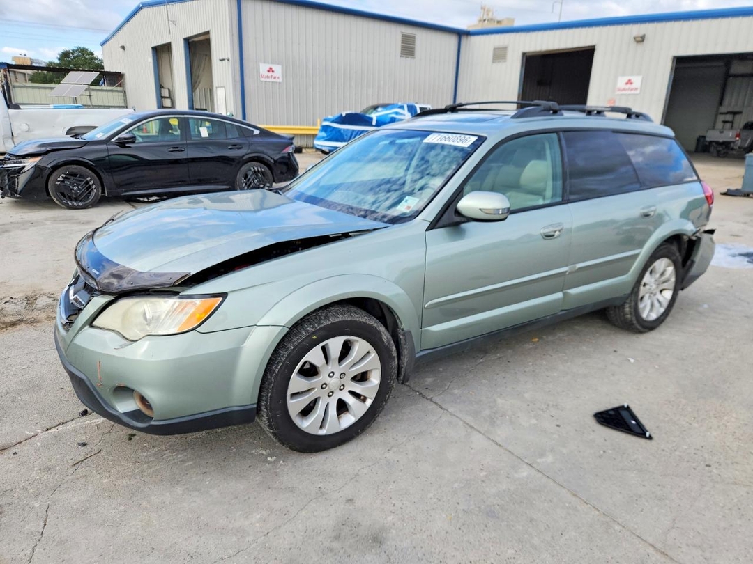 Вид 2009 SUBARU OUTBACK 3.0R, угол 1