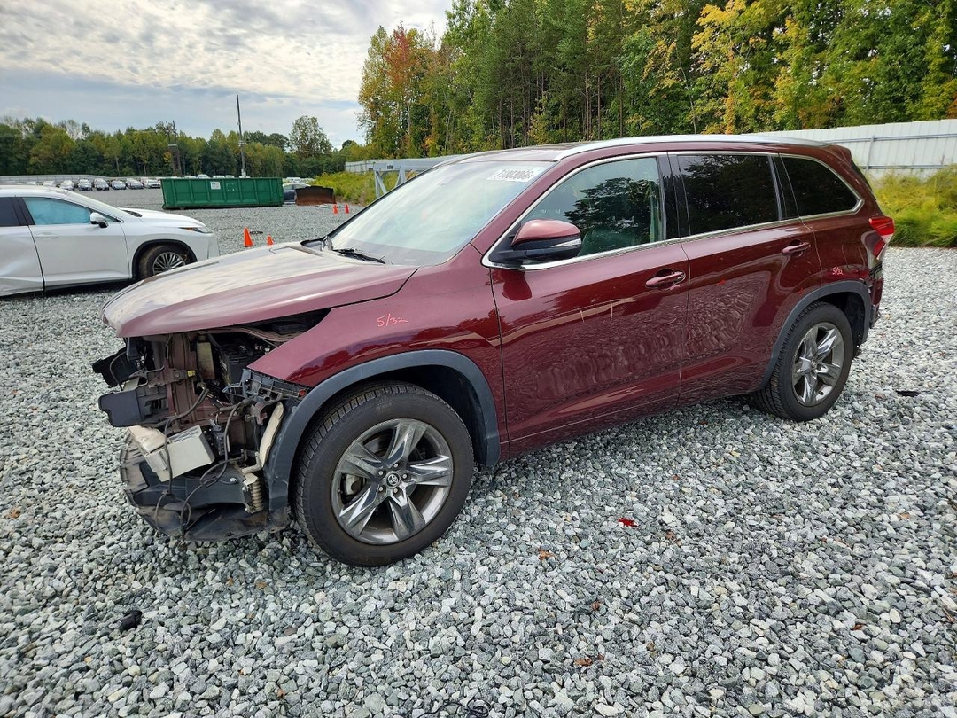 Vue de 2018 TOYOTA HIGHLANDER LIMITED PLATINUM, angle 1
