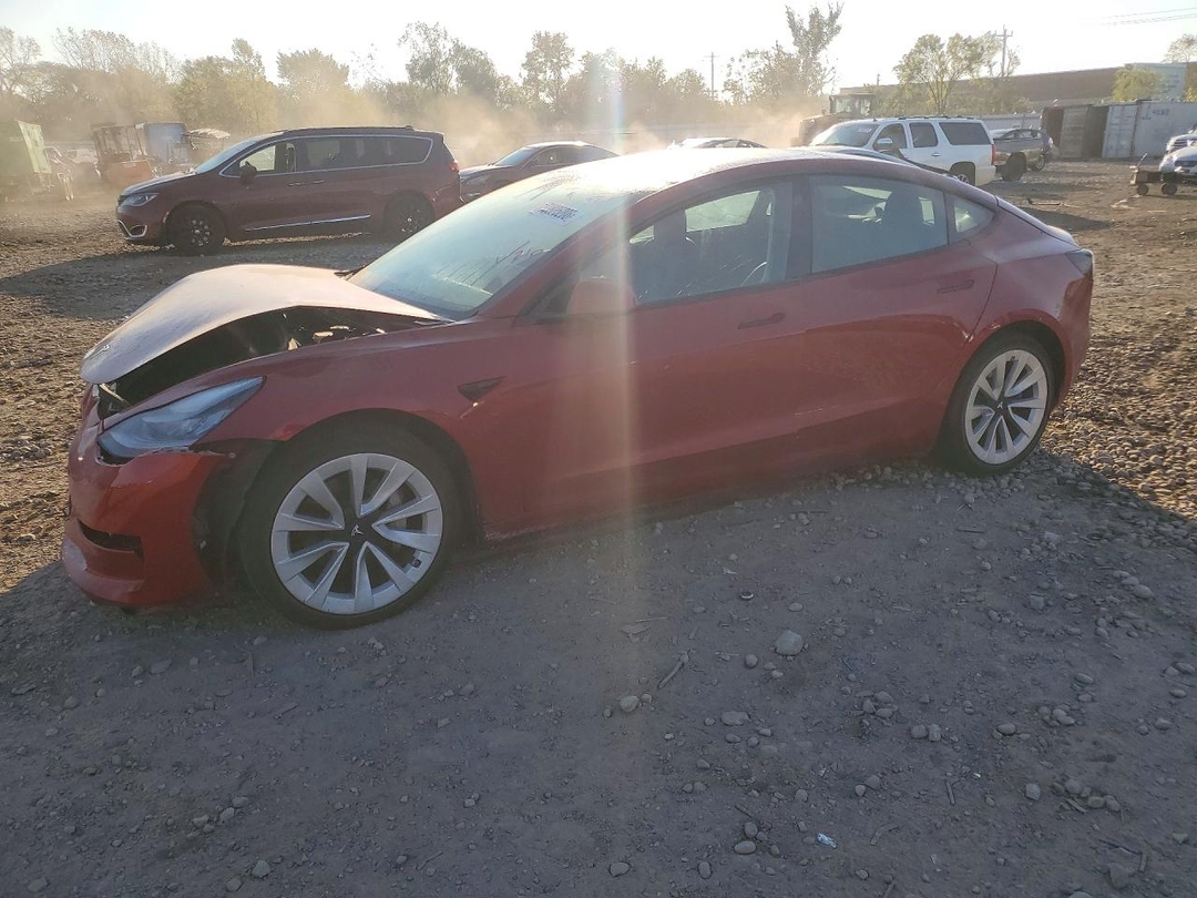 منظر 2021 TESLA MODEL 3، زاوية 1