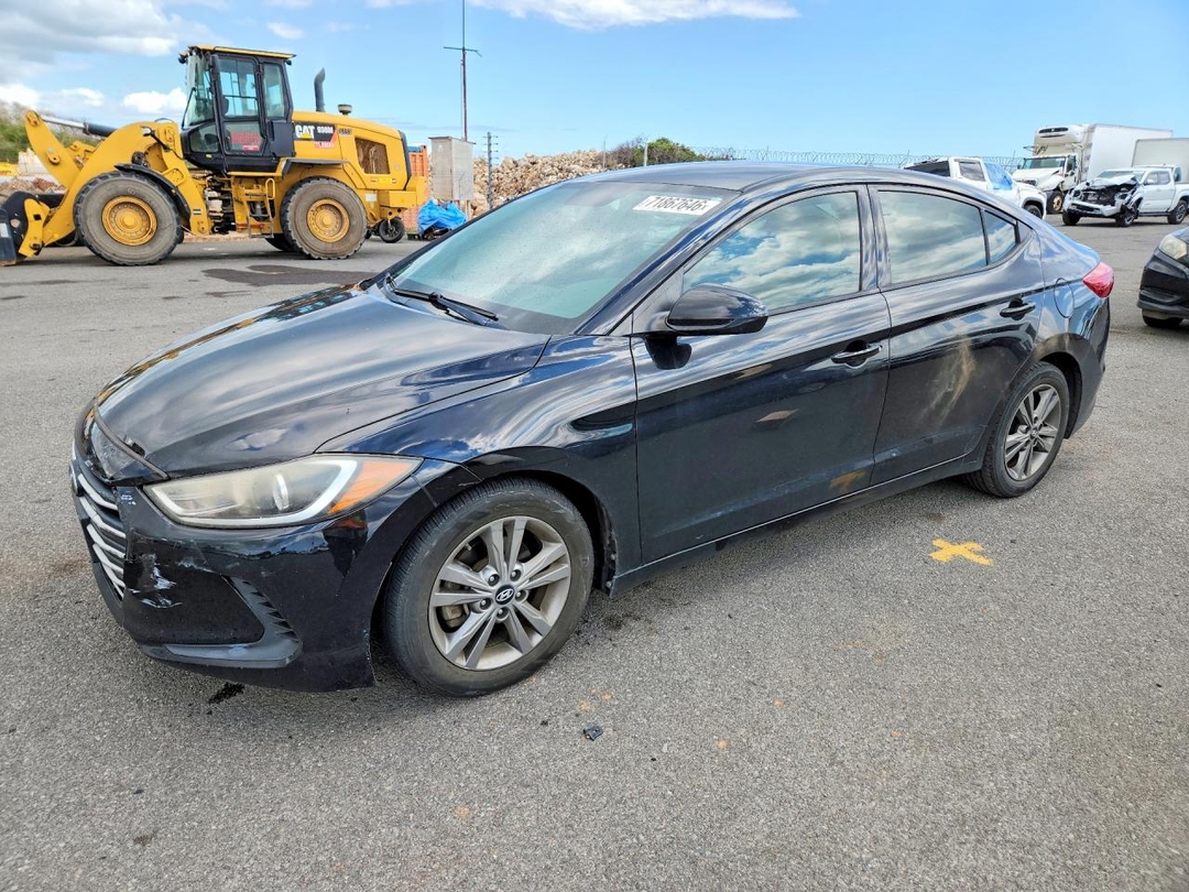 Вид 2018 HYUNDAI ELANTRA SEL, угол 1