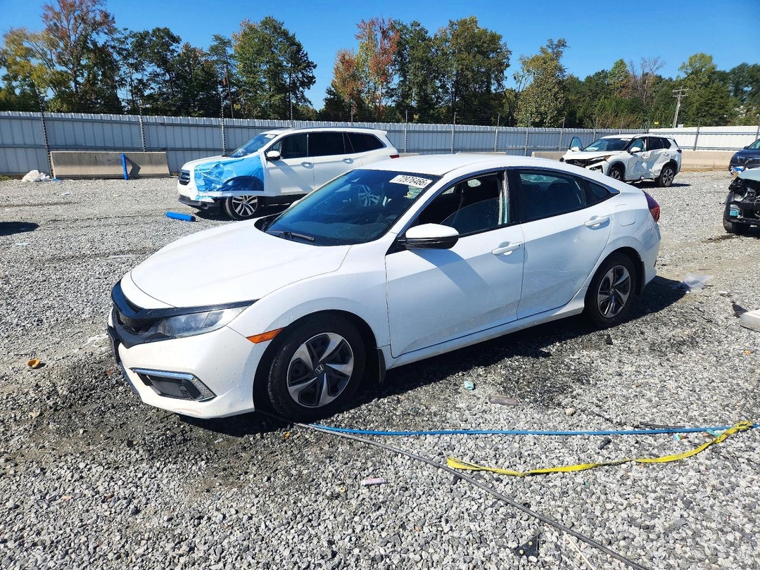 Vue de 2020 HONDA CIVIC LX, angle 1