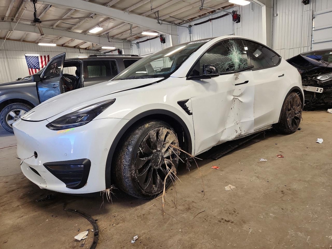 Vista de 2022 TESLA MODEL Y, ángulo 1