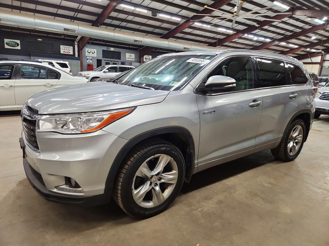 Vue de 2015 TOYOTA HIGHLANDER HYBRID LIMITED PLATINUM, angle 1