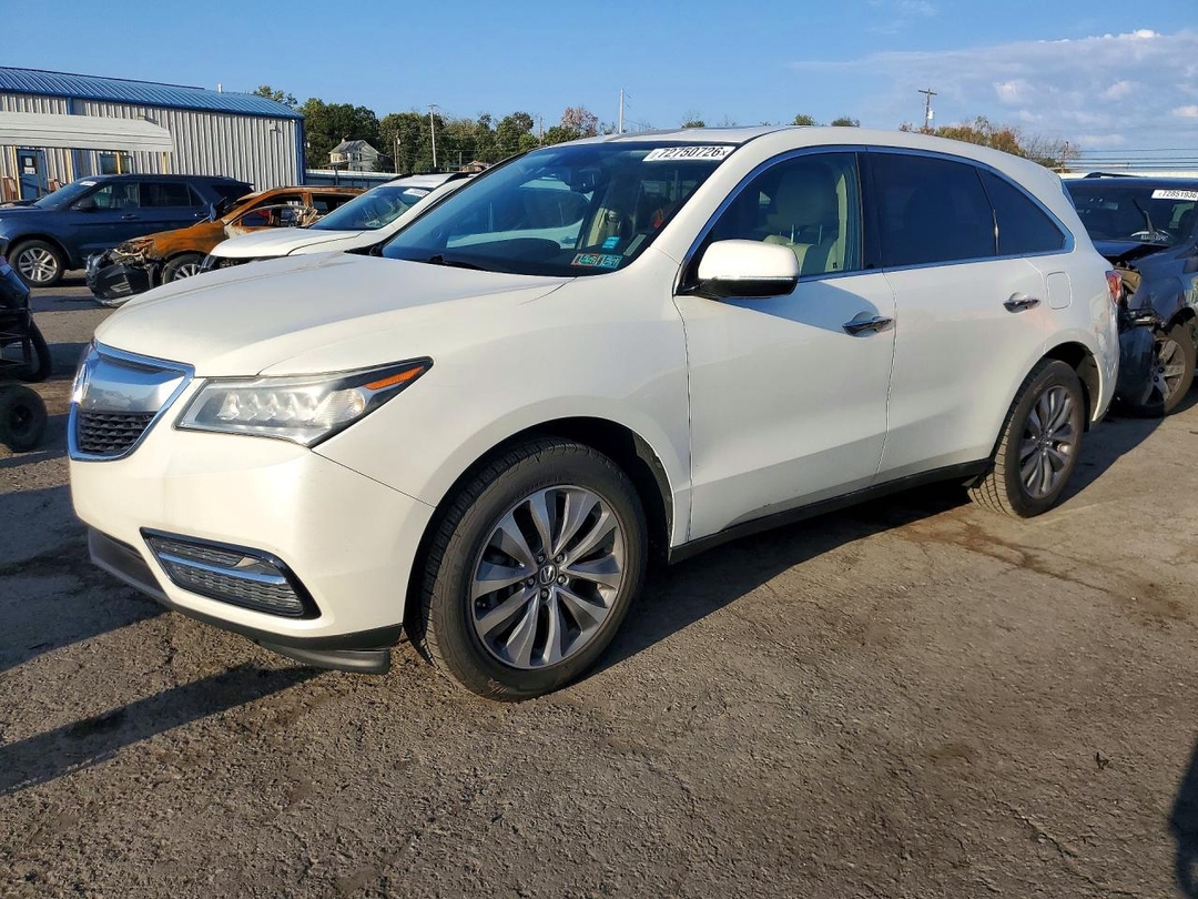 Vue de 2015 ACURA MDX TECHNOLOGY, angle 1