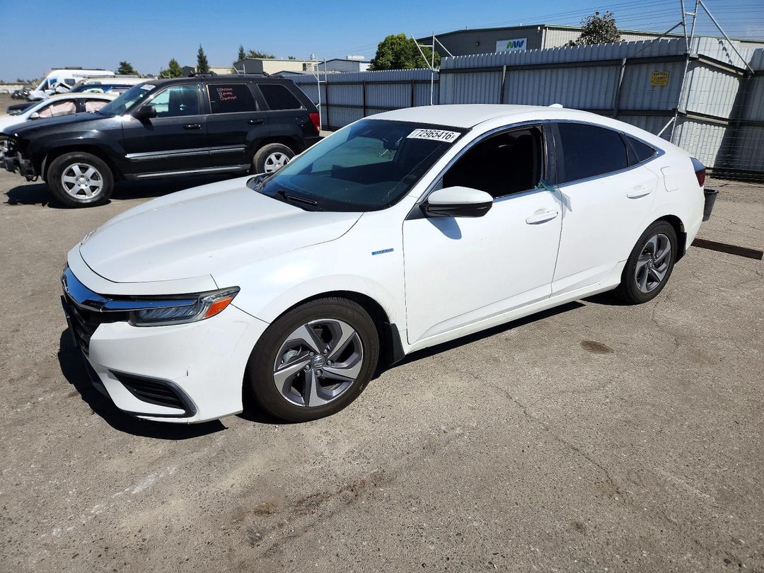 Вид 2019 HONDA INSIGHT EX, угол 1