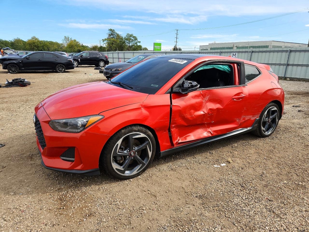 Vedere 2019 HYUNDAI VELOSTER TURBO 1.6T, unghi 1
