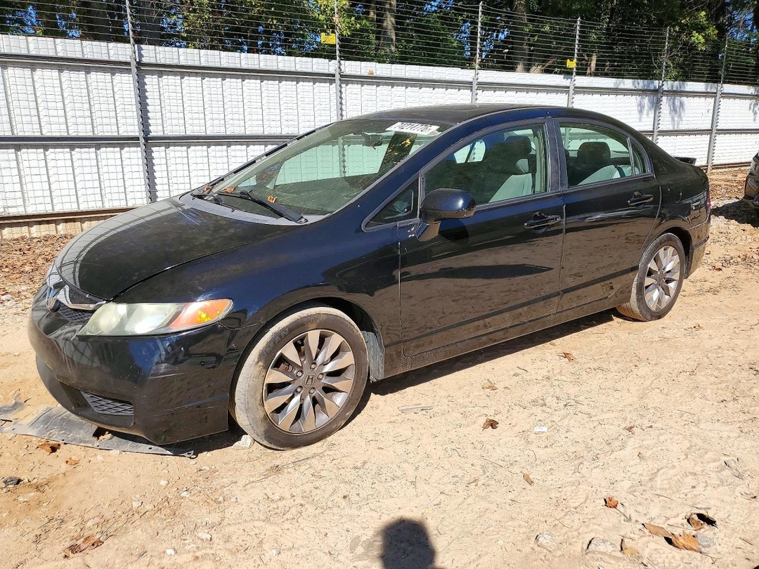 Вид 2009 HONDA CIVIC EX, угол 1