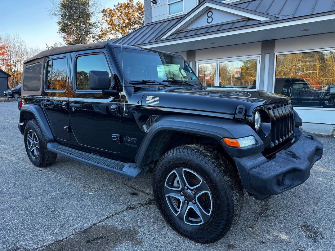 Вид 2020 JEEP WRANGLER UNLIMITED SPORT, угол 1