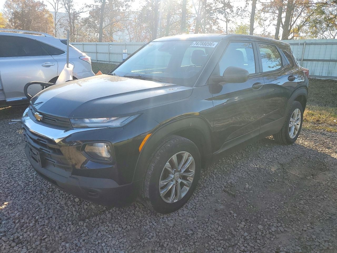 Vedere 2021 CHEVROLET TRAILBLAZER LS, unghi 1