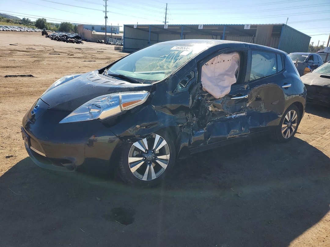 Vedere 2017 NISSAN LEAF SV, unghi 1