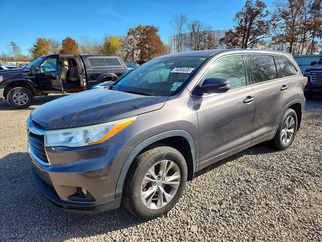 Vedere 2014 TOYOTA HIGHLANDER LE PLUS, unghi 1