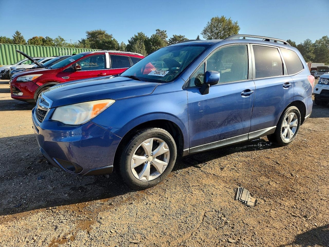 Вид 2014 SUBARU FORESTER 2.5I PREMIUM, угол 1