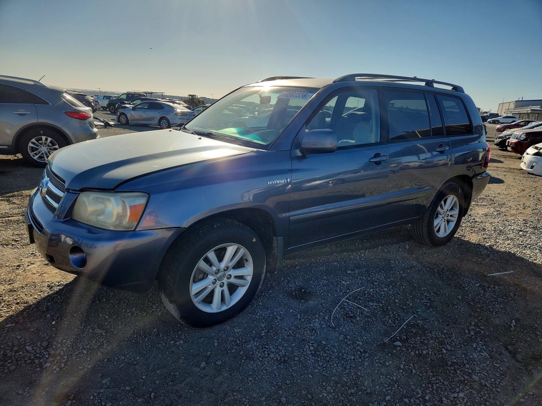 Вид 2007 TOYOTA HIGHLANDER HYBRID, угол 1