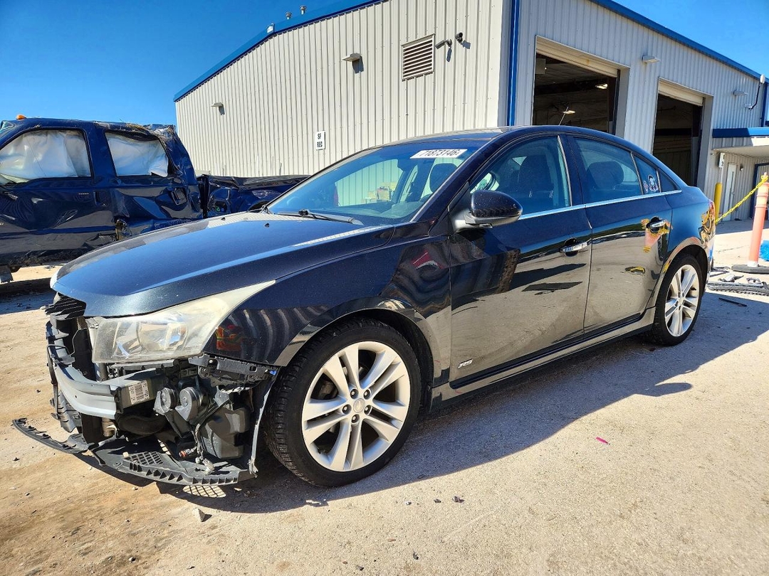 Вид 2012 CHEVROLET CRUZE LTZ, угол 1