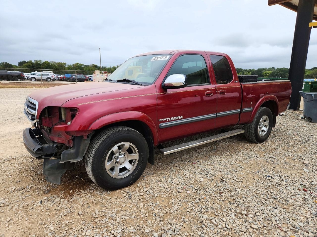 Вид 2000 TOYOTA TUNDRA SR5, угол 1