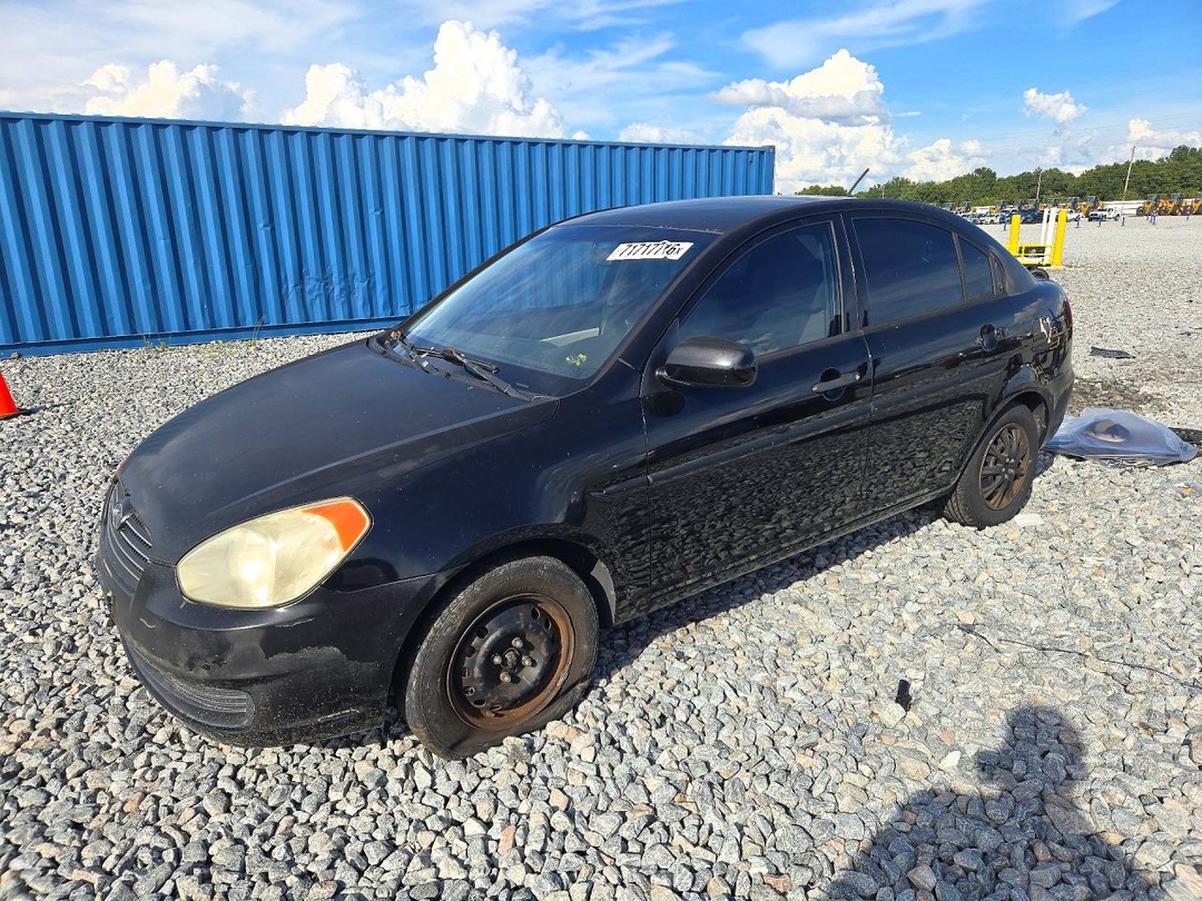 منظر 2010 HYUNDAI ACCENT GLS، زاوية 1
