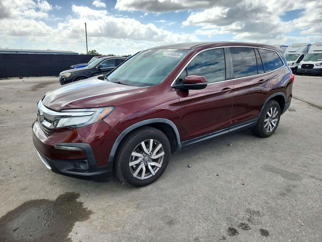 Вид 2019 HONDA PILOT EXL, угол 1