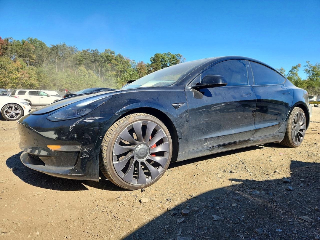 Vista de 2021 TESLA MODEL 3, ángulo 1