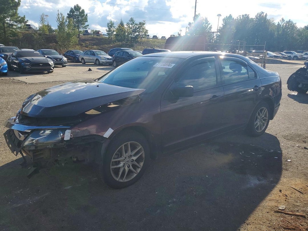 Vista de 2012 FORD FUSION S, ángulo 1