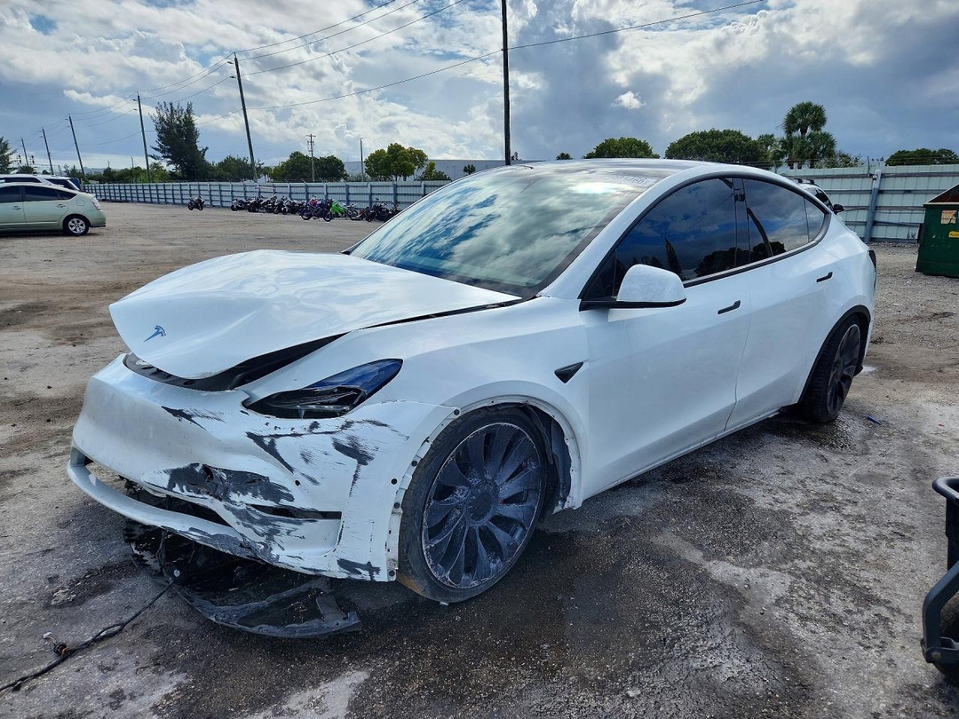 Vista de 2022 TESLA MODEL Y, ángulo 1