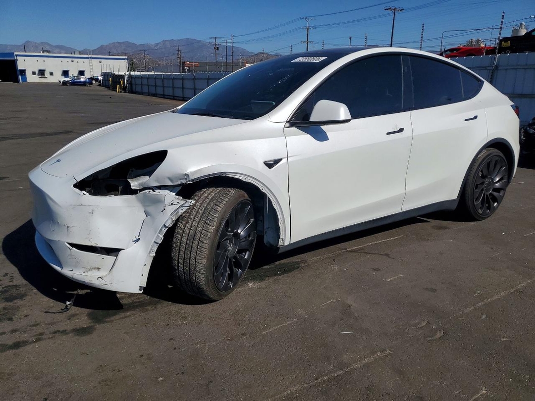 Вид 2023 TESLA MODEL Y, угол 1