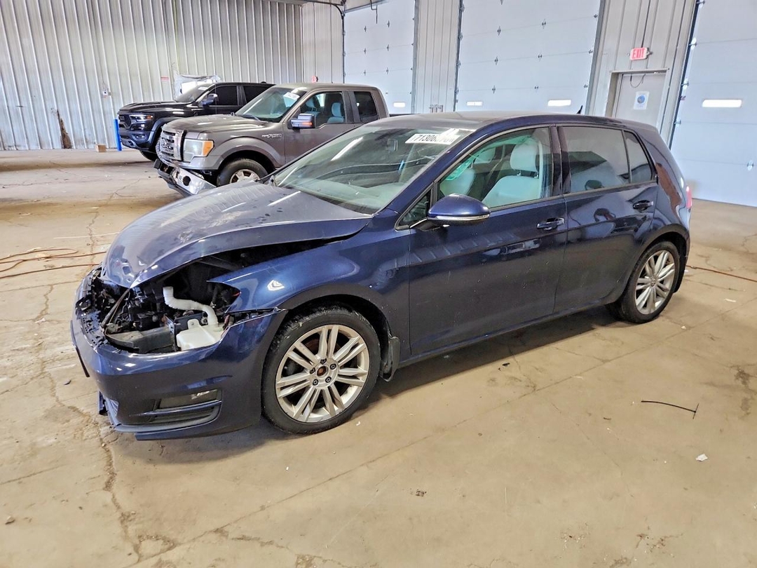 Вид 2015 VOLKSWAGEN GOLF TDI, угол 1