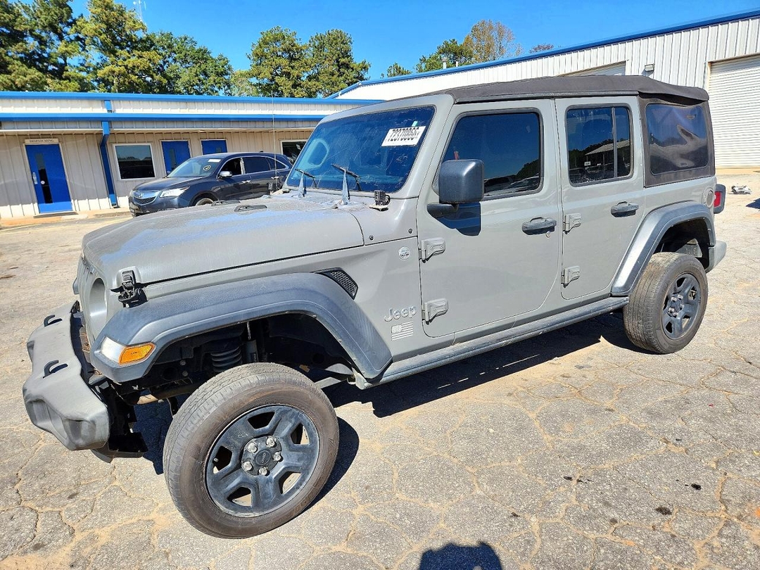 Vue de 2018 JEEP WRANGLER UNLIMITED SPORT, angle 1