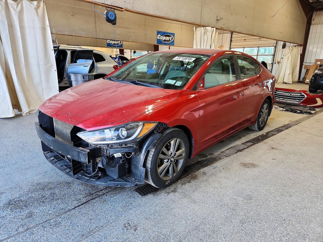 Vedere 2018 HYUNDAI ELANTRA SEL, unghi 1
