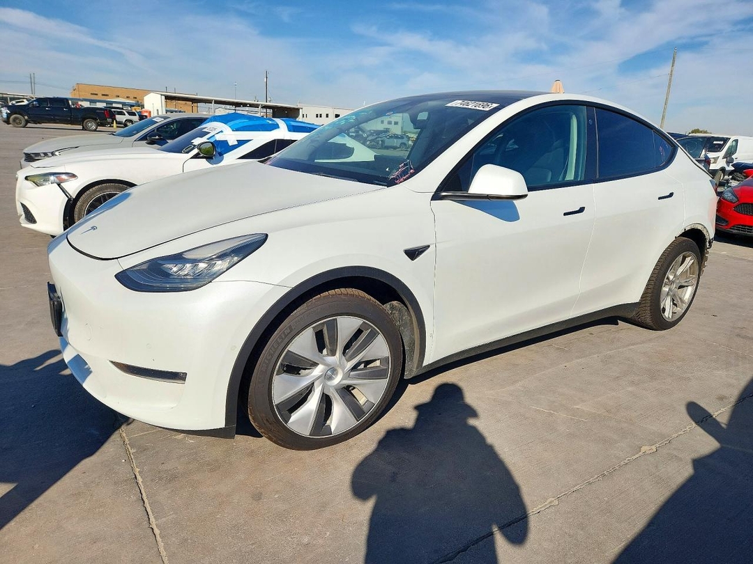 Вид 2022 TESLA MODEL Y, угол 1