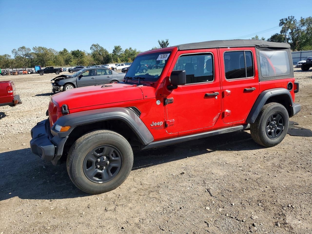 منظر 2020 JEEP WRANGLER UNLIMITED SPORT، زاوية 1
