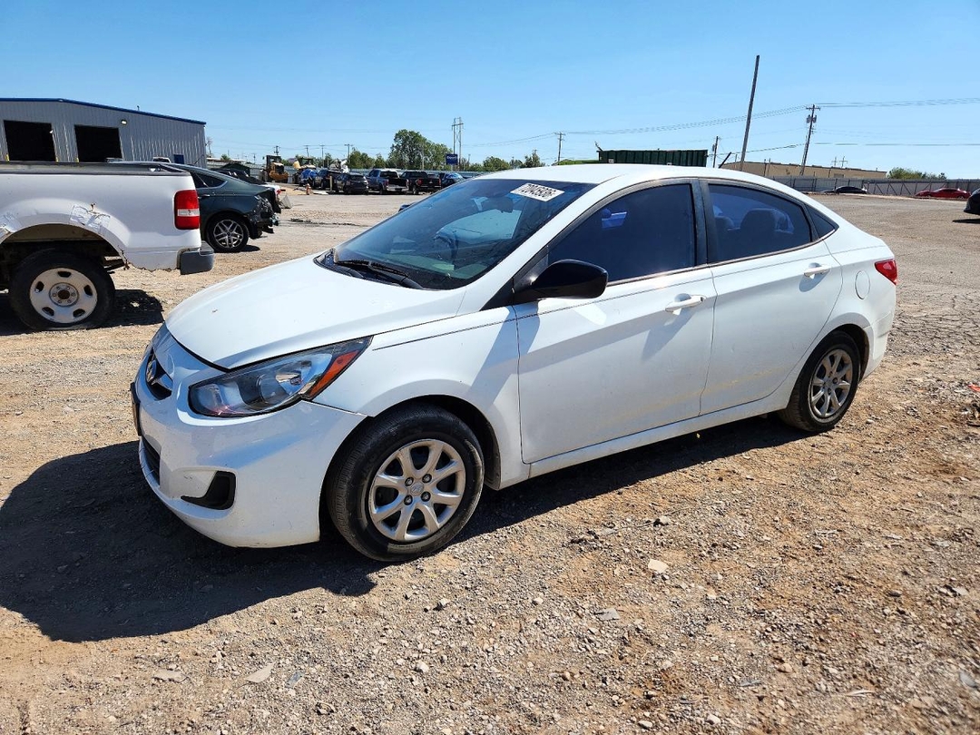 Вид 2012 HYUNDAI ACCENT GLS, угол 1
