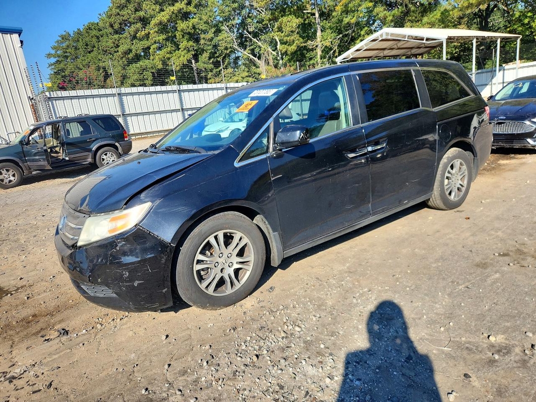 Vista de 2012 HONDA ODYSSEY EXL, ángulo 1