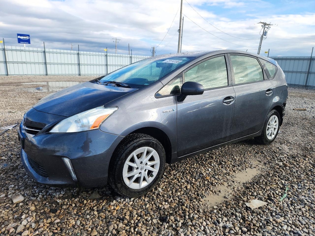 Vista de 2012 TOYOTA PRIUS V TWO, ángulo 1