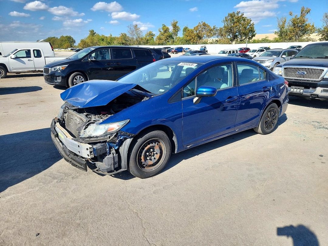 Vista de 2015 HONDA CIVIC LX, ángulo 1