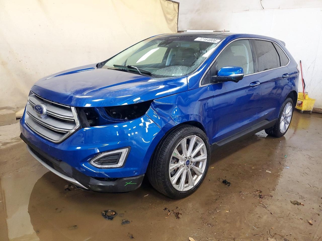 Vue de 2018 FORD EDGE TITANIUM, angle 1