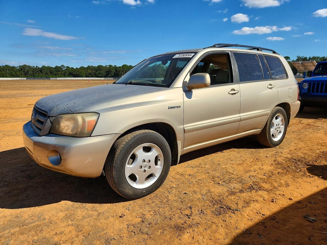 Вид 2005 TOYOTA HIGHLANDER LIMITED, угол 1