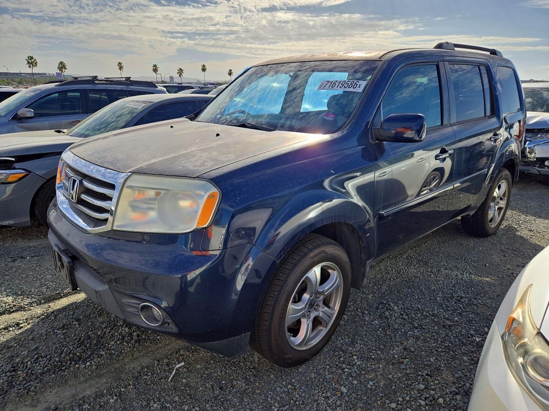 Вид 2012 HONDA PILOT EX, угол 1