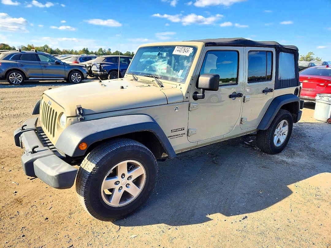 Vue de 2017 JEEP WRANGLER UNLIMITED SPORT, angle 1