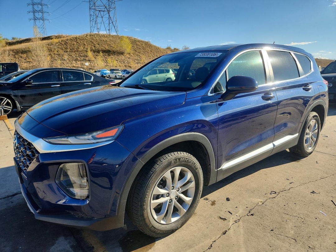Vista de 2019 HYUNDAI SANTA FE SE, ángulo 1
