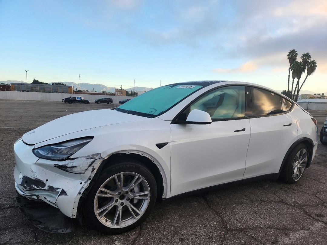 Vue de 2021 TESLA MODEL Y, angle 1