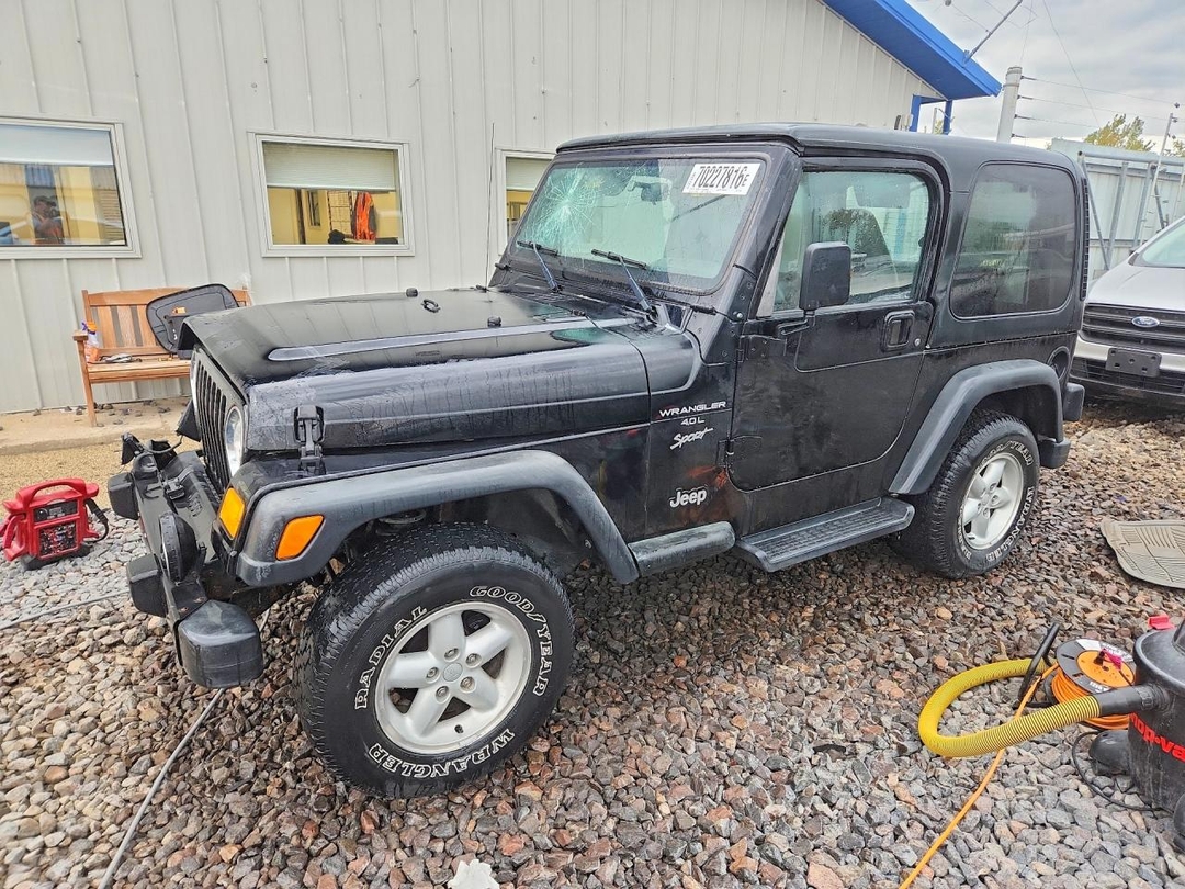 2001 JEEP WRANGLER / TJ SPORT view, angle 1