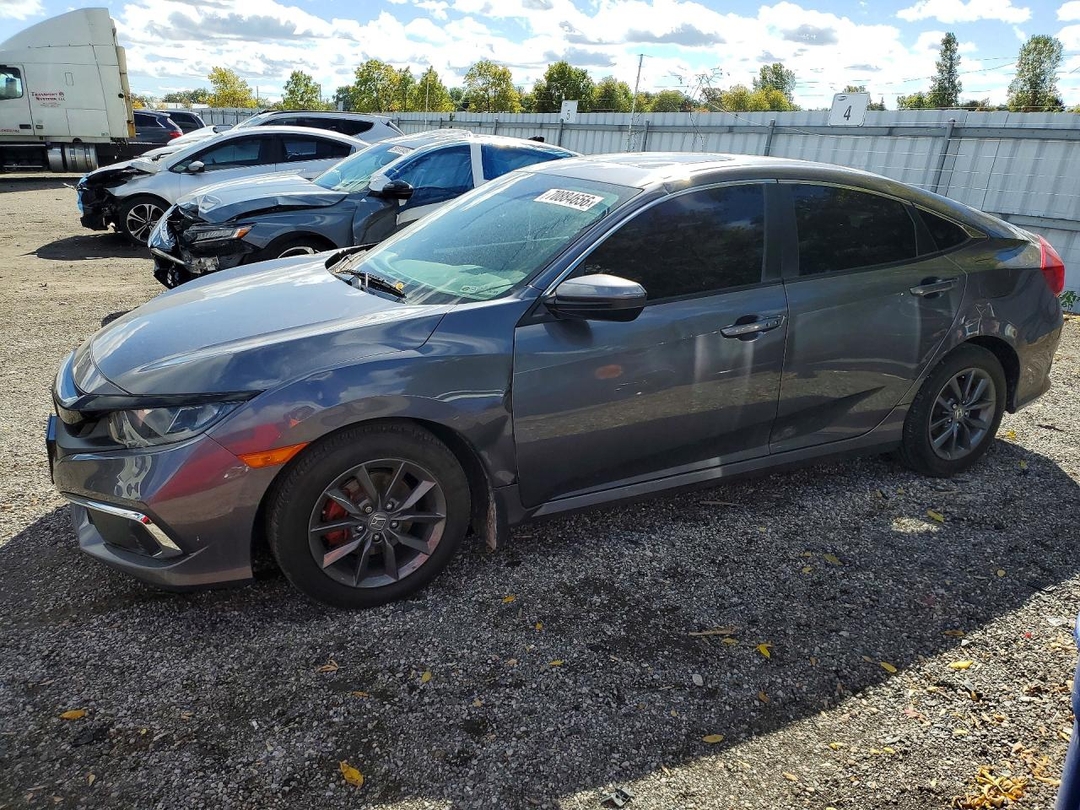 Vista de 2020 HONDA CIVIC EX, ángulo 1