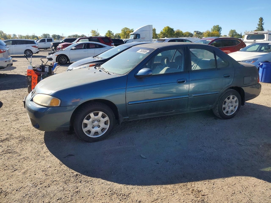 Вид 2002 NISSAN SENTRA XE, угол 1
