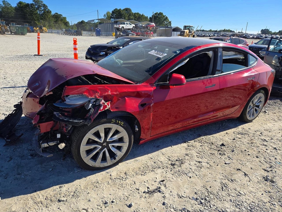 Vedere 2022 TESLA MODEL 3, unghi 1